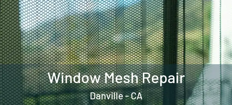  Window Mesh Repair Danville - CA